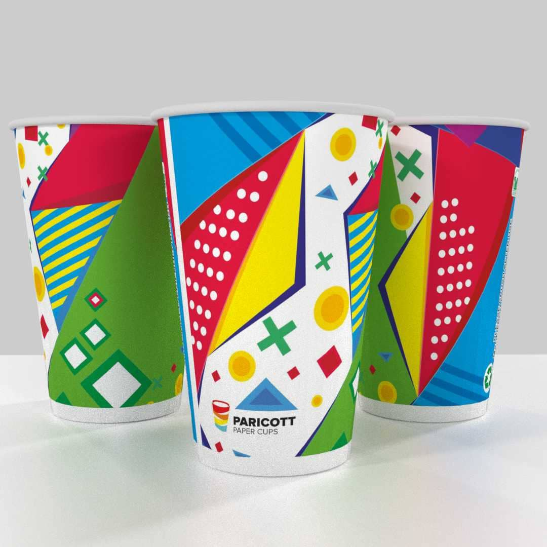 300ML Paper Cup – Packk of 50 - Printed | Premium Quality