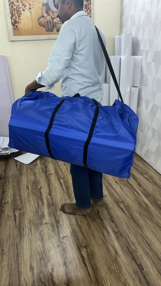 Mission Fit India Health Awareness Counter Set | 2 Tables + 2 Shoulder Carry Bags | Portable Health Checkup Display Kit