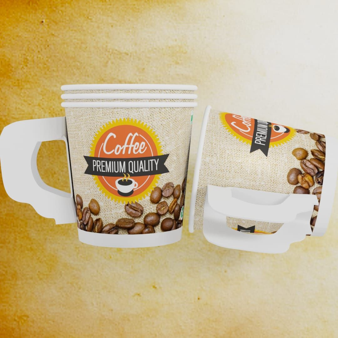 150ML Handle Cups - Pack of 50 Pieces