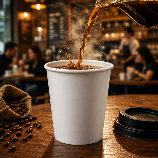 100ML ITC Plain White Paper Coffee Cup – Pack Of 50 - 172 GSM | Strong & Premium Quality