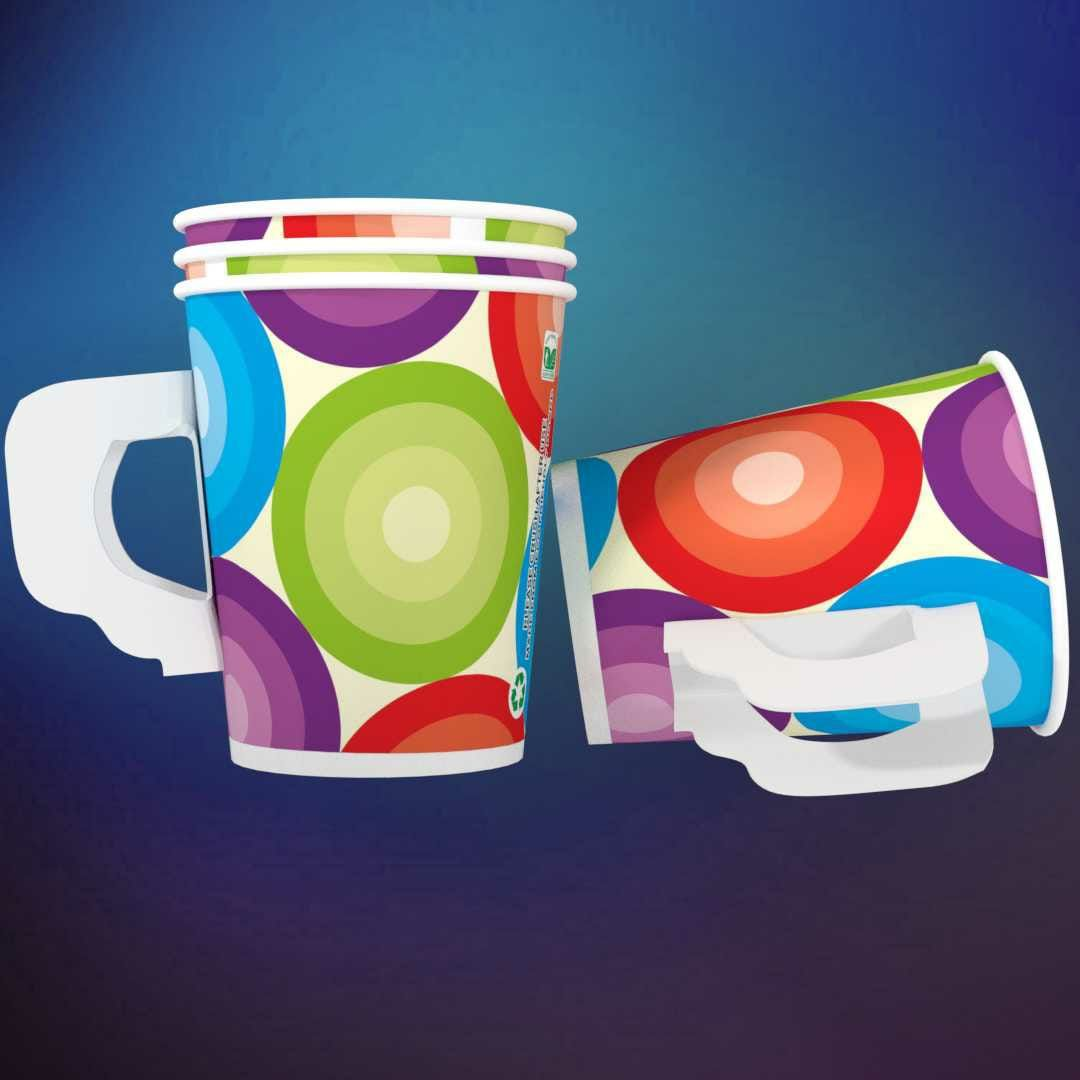 150ML Handle Cups - Pack of 50 Pieces