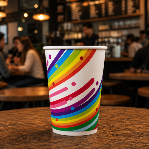 300ML Paper Cup – Packk of 50 - Printed | Premium Quality