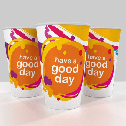 300ML Paper Cup – Packk of 50 - Printed | Premium Quality