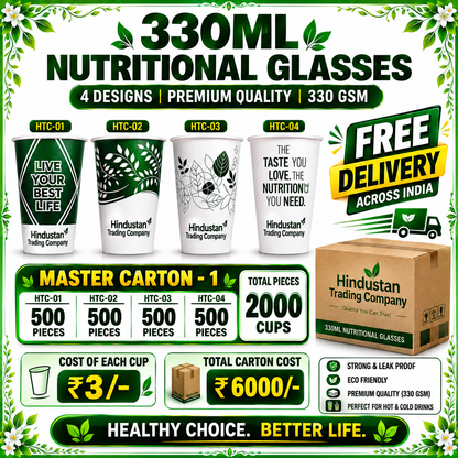 Master Carton – 1 | 2,000 Pieces | 330 GSM | 4 Designs HTC-1234