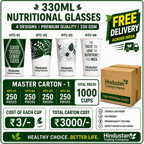 Master Carton – 1 | 1,000 Pieces | 330 GSM | 4 Designs HTC-1234
