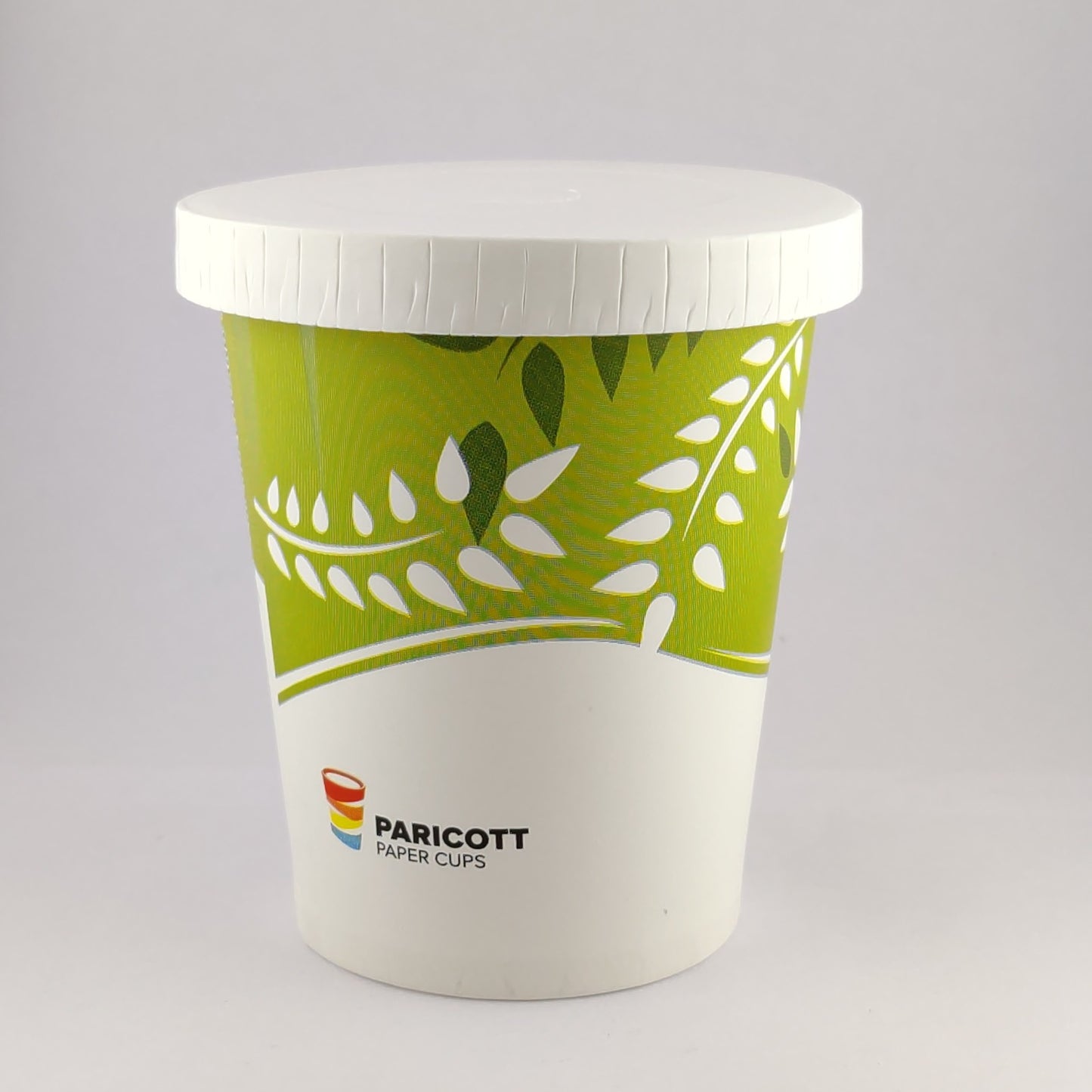 240ML [8 Oz] Paper Juice Glass with Straw Cut LID - Pack of 50