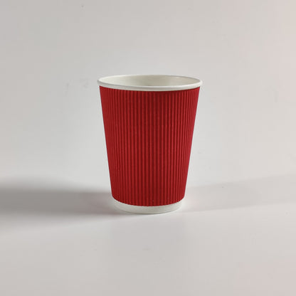 150ML Rippled Paper Cups – 25 Pieces Pack