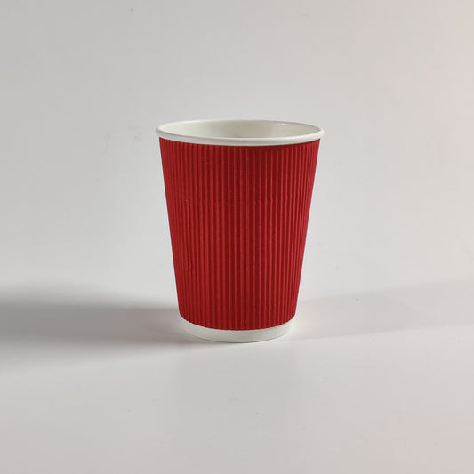 150ML Rippled Paper Cups – 25 Pieces Pack